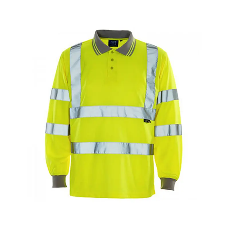 Hi-Vis Long Sleeve Polo Shirt